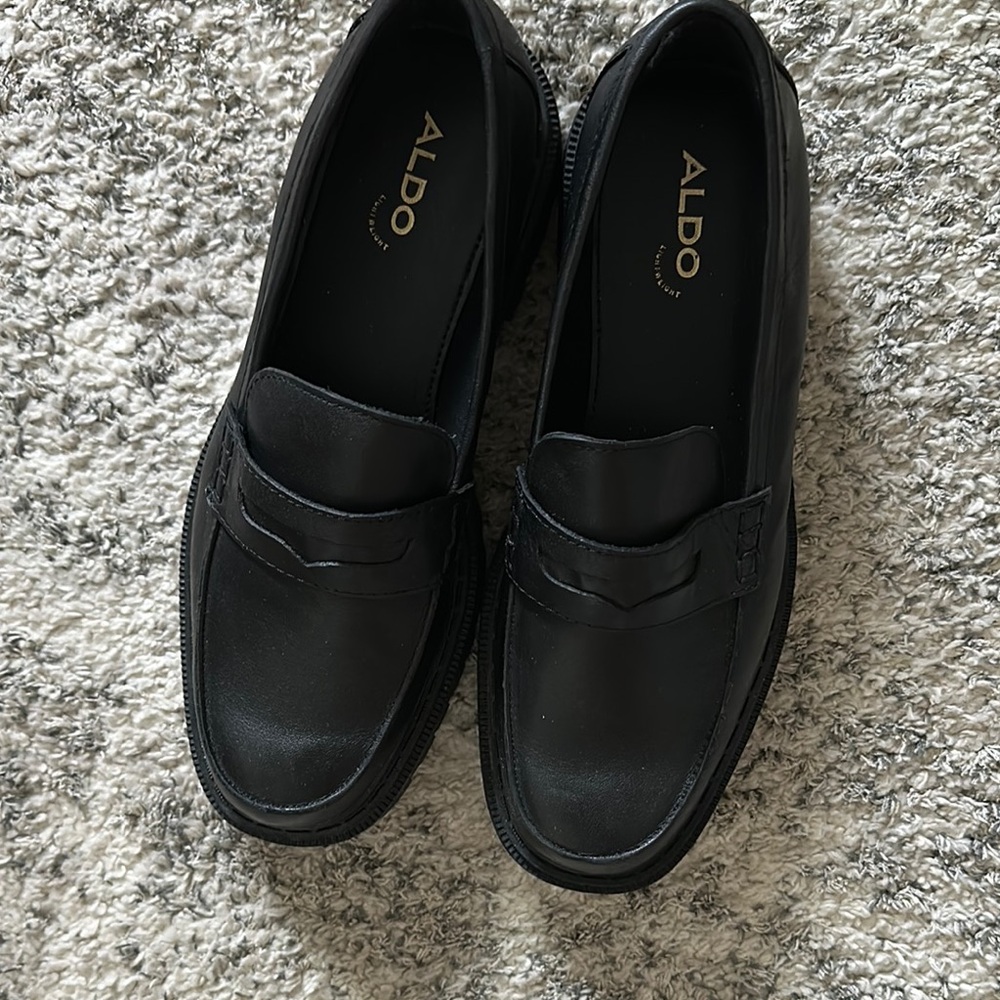 ALDO Women's Black Slip-On Loafers